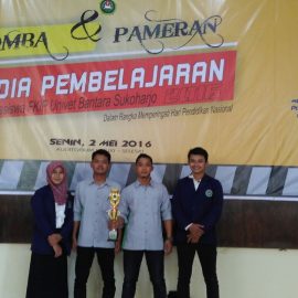 Mahasiswa Prodi Pendidikan Biologi Raih Juara Harapan Lomba Media Ajar Tahun 2016 Mahasiswa Prodi Pendidikan Biologi Raih Juara Harapan Lomba Media Ajar Tahun 2016