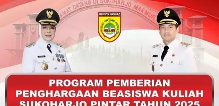Tawaran Beasiswa Kabupaten Sukoharjo Tahun 2025