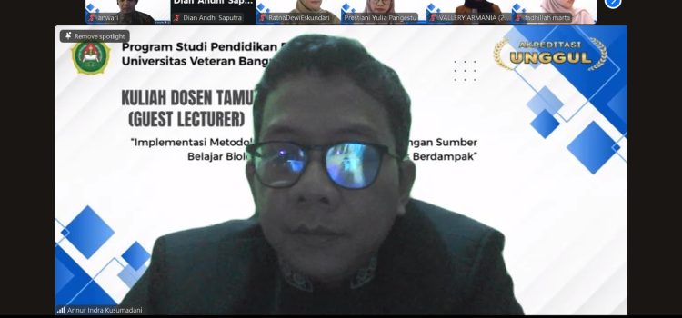 Prodi Pendidikan Biologi FKIP Univet Bantara Gelar Kuliah Dosen Tamu Bersama Akademisi UMS